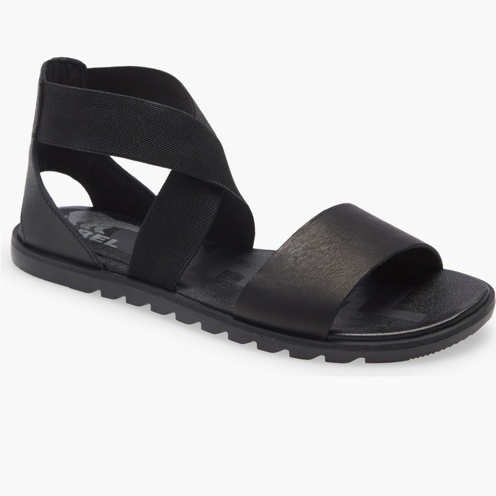 SOREL 🧸 Ella II Black Sandals